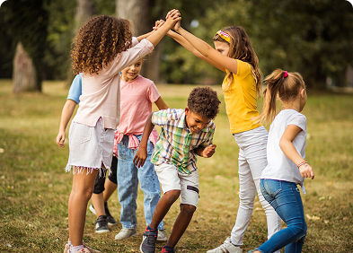 Children playing in a park